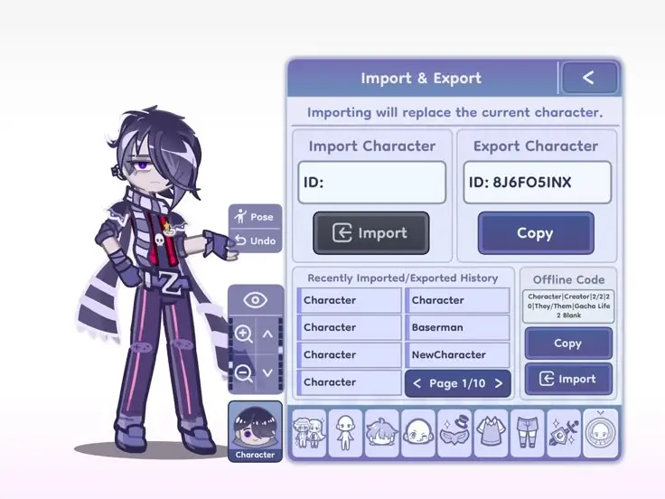 Gacha Nebula Apk character customization 2025 screenshot